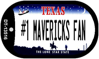 Number 1 Mavericks Fan Novelty Metal Dog Tag Necklace DT-13516