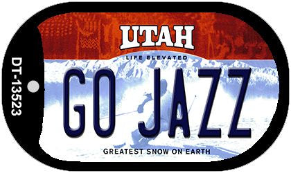Go Jazz Novelty Metal Dog Tag Necklace DT-13523