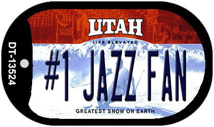 Number 1 Jazz Fan Novelty Metal Dog Tag Necklace DT-13524