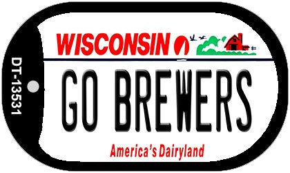 Go Brewers Novelty Metal Dog Tag Necklace DT-13531