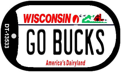 Go Bucks Novelty Metal Dog Tag Necklace DT-13533