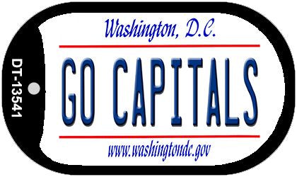 Go Capitals Novelty Metal Dog Tag Necklace DT-13541