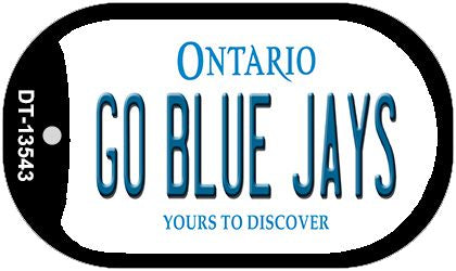 Go Blue Jays Novelty Metal Dog Tag Necklace DT-13543