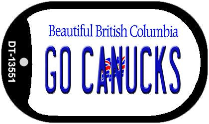 Go Canucks Novelty Metal Dog Tag Necklace DT-13551