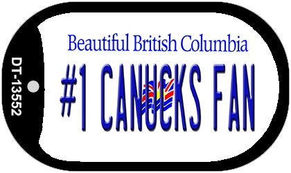 Number 1 Canucks Fan Novelty Metal Dog Tag Necklace DT-13552