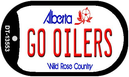 Go Oilers Novelty Metal Dog Tag Necklace DT-13553