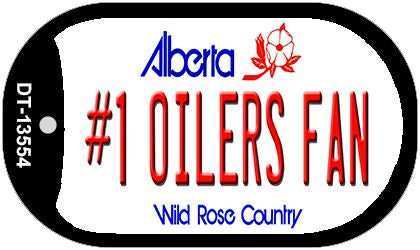 Number 1 Oilers Fan Novelty Metal Dog Tag Necklace DT-13554
