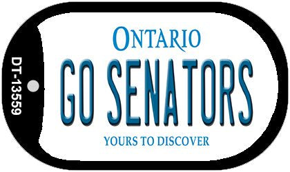 Go Senators Novelty Metal Dog Tag Necklace DT-13559