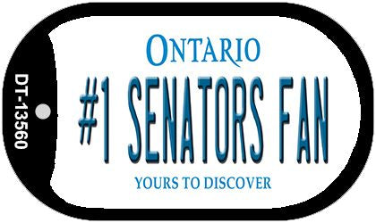 Number 1 Senators Fan Wholsale Novelty Metal Dog Tag Necklace DT- 13560