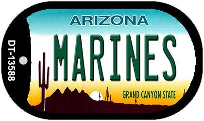 Marines Arizona Novelty Metal Dog Tag Necklace DT-13588