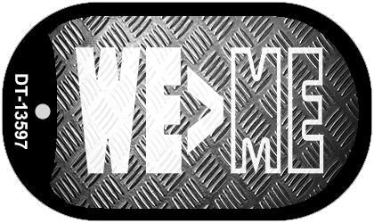 We Greater Than Me Novelty Metal Dog Tag Necklace