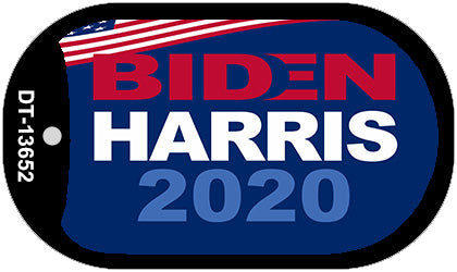 Biden Harris 2020  Novelty Metal Dog Tag Necklace DT-13652