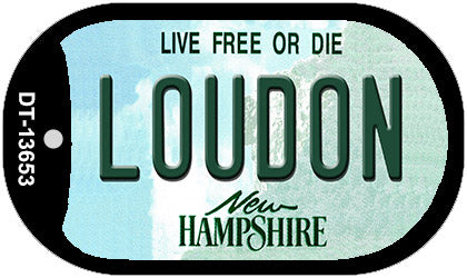 Loudon New Hampshire Novelty Metal Dog Tag Necklace DT-13653