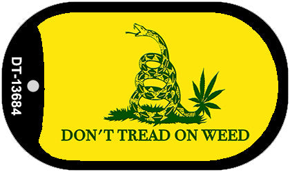 Dont Tread On Weed Novelty Metal Dog Tag Necklace DT-13684