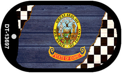 Idaho Racing Flag Novelty Metal Dog Tag Necklace DT-13697