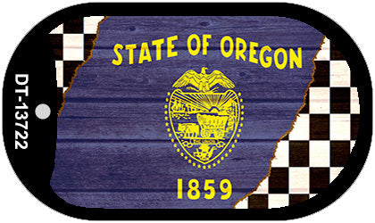 Oregon Racing Flag Novelty Metal Dog Tag Necklace DT-13722