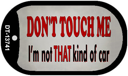 Dont Touch Me Novelty Metal Dog Tag Necklace DT-13741