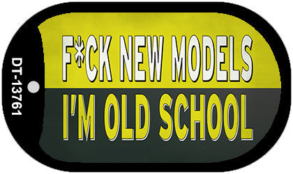 Im Old School Novelty Metal Dog Tag Necklace Tag DT-13761