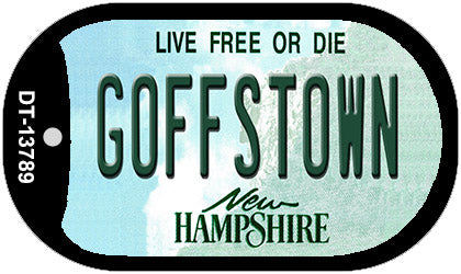 Goffstown New Hampshire Novelty Metal Dog Tag Necklace DT-13789