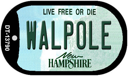 Walpole New Hampshire Novelty Metal Dog Tag Necklace DT-13790