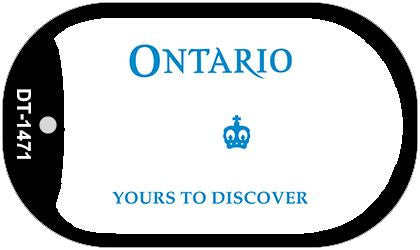 Ontario Canada Blank Novelty Metal Dog Tag Necklace DT-1471