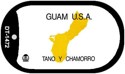 Guam Blank Novelty Metal Dog Tag Necklace DT-1472
