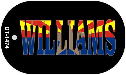 Williams Arizona State Flag Metal Novelty Dog Tag Necklace DT-1474