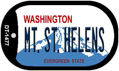 Mt St Helens Washington Novelty Metal Dog Tag Necklace DT-1477