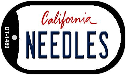 Needles California Novelty Metal Dog Tag Necklace DT-1489