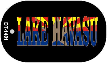 Lake Havasu Arizona State Flag Metal Novelty Dog Tag Necklace DT-1491