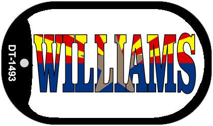 Williams Arizona State Flag Metal Novelty Dog Tag Necklace DT-1493