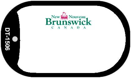 New Brunswick Blank Novelty Metal Dog Tag Necklace DT-1506