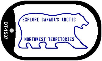 Northwest Territories Blank Novelty Metal Dog Tag Necklace DT-1507