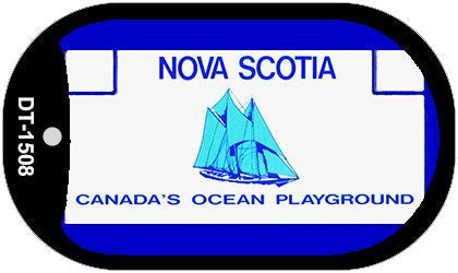 Nova Scotia Blank Novelty Metal Dog Tag Necklace DT-1508