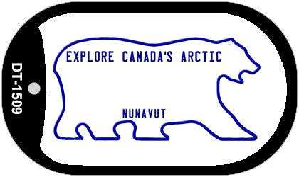 Nunavut Blank Novelty Metal Dog Tag Necklace DT-1509