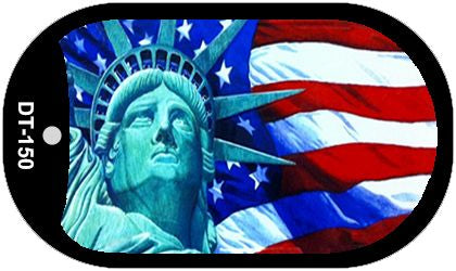 Lady Liberty Metal Novelty Dog Tag Necklace DT-150