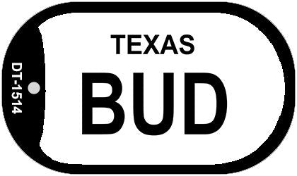 Bud Texas Novelty Metal Dog Tag Necklace DT-1514
