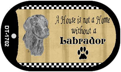 Labrador Pencil Sketch Novelty Metal Dog Tag Necklace DT-1702