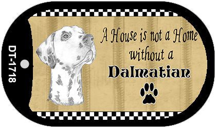 Dalmatian Pencil Sketch Novelty Metal Dog Tag Necklace DT-1718