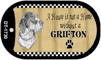 Grifton Pencil Sketch Novelty Metal Dog Tag Necklace DT-1730