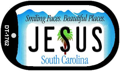 Jesus South Carolina Novelty Metal Dog Tag Necklace DT-1762