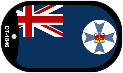 Queensland Flag Metal Novelty Dog Tag Necklace DT-1846