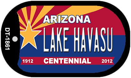 Lake Havasu Arizona Centennial Novelty Metal Dog Tag Necklace DT-1861