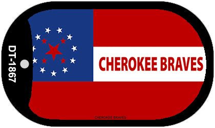 Cherokee Braves Tribe Novelty Metal Dog Tag Necklace DT-1867