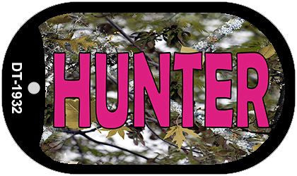 Hunter Pink Novelty Metal Dog Tag Necklace DT-1932