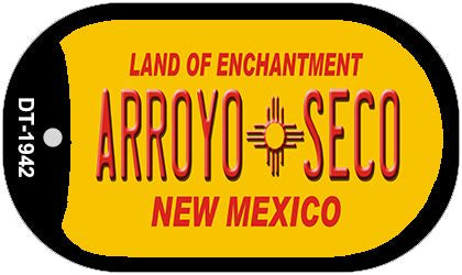 Arroyo Seco Yellow New Mexico Novelty Metal Dog Tag Necklace DT-1942