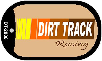 Dirt Track Racing Novelty Metal Dog Tag Necklace DT-2006