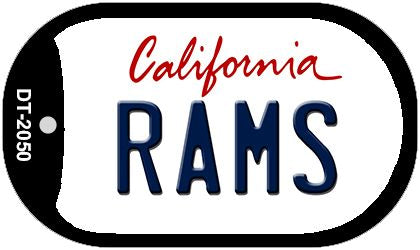 Rams California Novelty Metal Dog Tag Necklace DT-2050