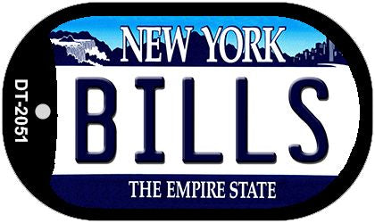 Bills New York Novelty Metal Dog Tag Necklace DT-2051