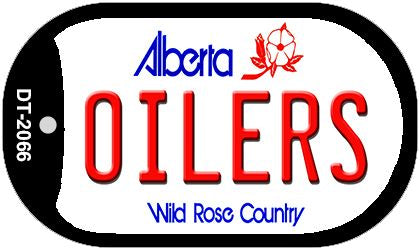 Oilers Alberta Novelty Metal Dog Tag Necklace DT-2066